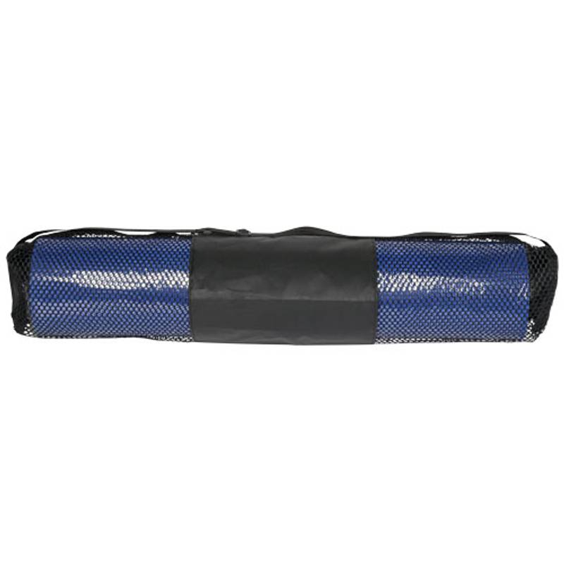 Podložka na jógu Babaji, PVC Plastic, šedá / modrá Podložka na jógu Babaji, PVC Plastic, šedá / modrá